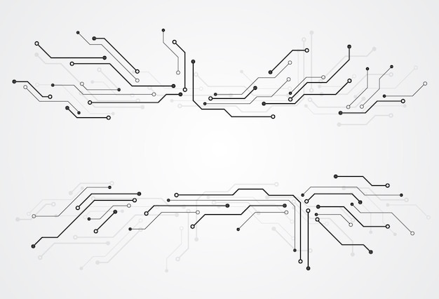 Abstract digital background with technology circuit board texture Electronic motherboard illustration Communication and engineering concept Vector illustration