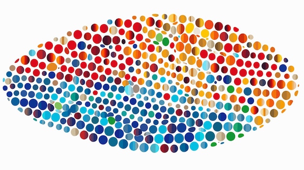 Abstract Dot Mosaic Pattern Based on Hierarchy