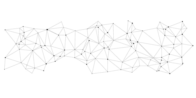 abstract dot and triangle connection backgroundvector illustration