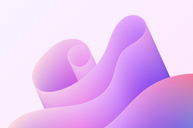 Abstract dynamic gradient twisted shape background