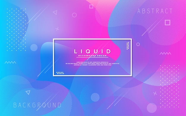 Abstract dynamic modern background with colorful fluid shape.