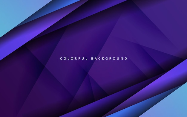 Abstract dynamic shape overlap layer violetblue background vector