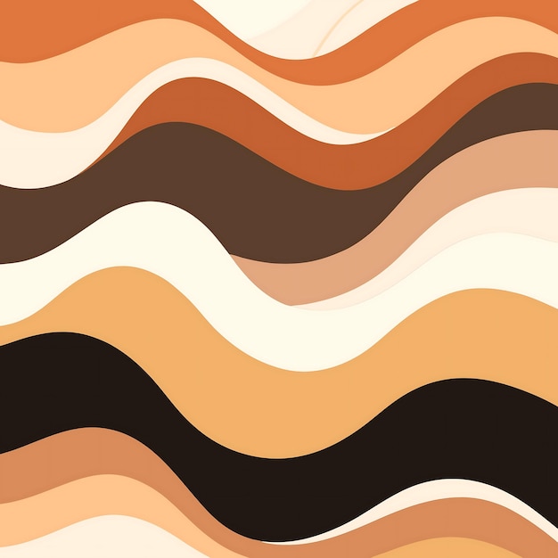 Abstract Earth Tones Wavy Pattern for Modern Design Projects