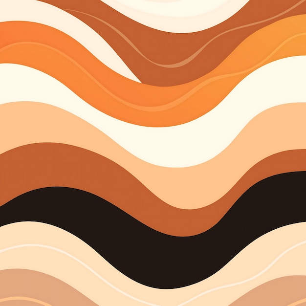 Abstract Earth Tones Wavy Pattern for Modern Design Projects