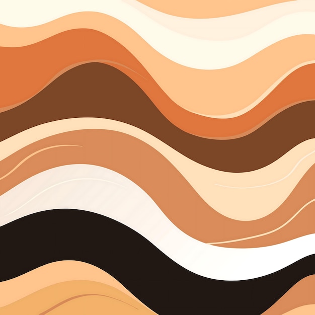 Vector abstract earth tones wavy pattern for modern design projects