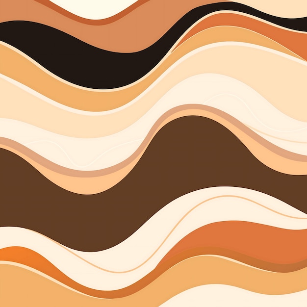 Abstract Earth Tones Wavy Pattern for Modern Design Projects