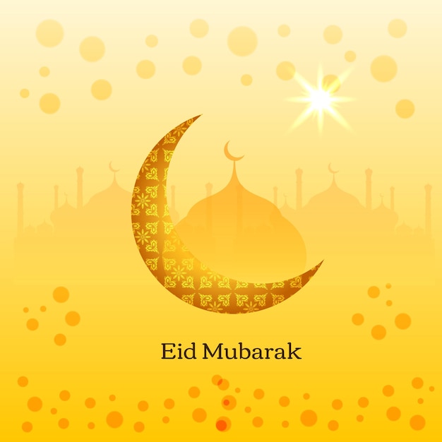 Abstract Eid Mubarak Islamic vector background design vector