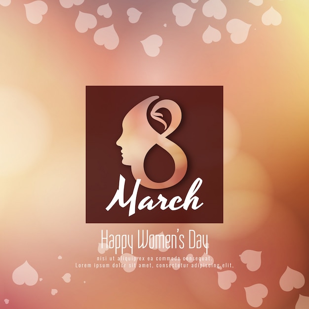 Abstract elegant Happy Women's Day background 