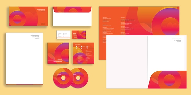 Abstract Elegant Modern Corporate Business Identity Stationary