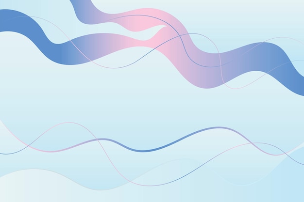 Abstract elegant navy blue gradient wave background with thin curve lines