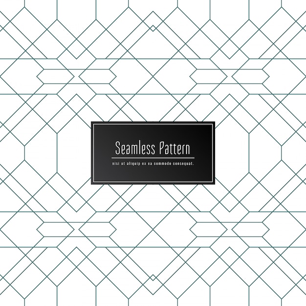 Abstract elegant seamless geometric pattern background