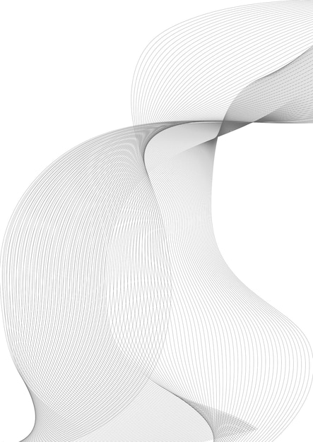 Vector abstract_elegant_white_background_with_smooth_wavy_lines