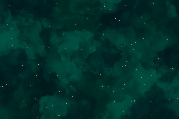 Abstract emerald green watercolor background