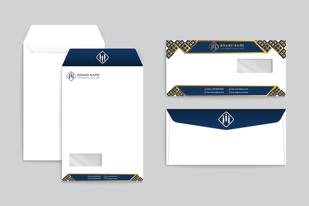 Abstract envelope template