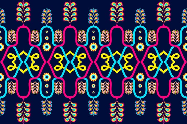 Vector abstract ethnic pattern design for background and wallpaper seamless striped pattern