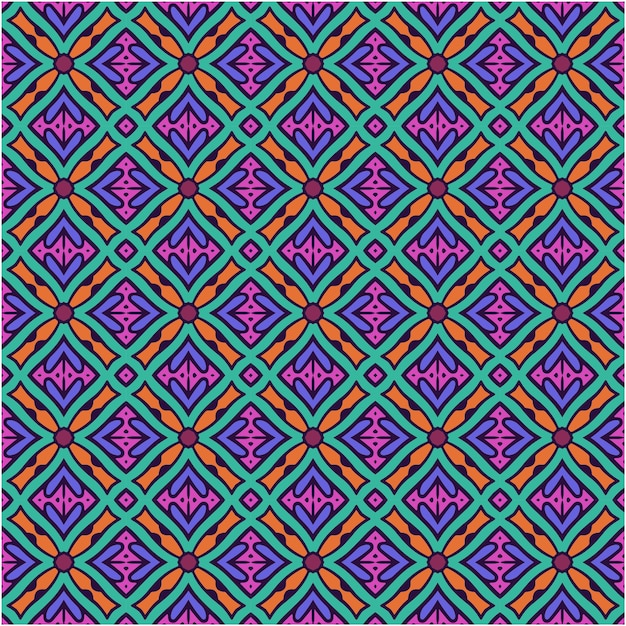 Abstract ethnic pattern style