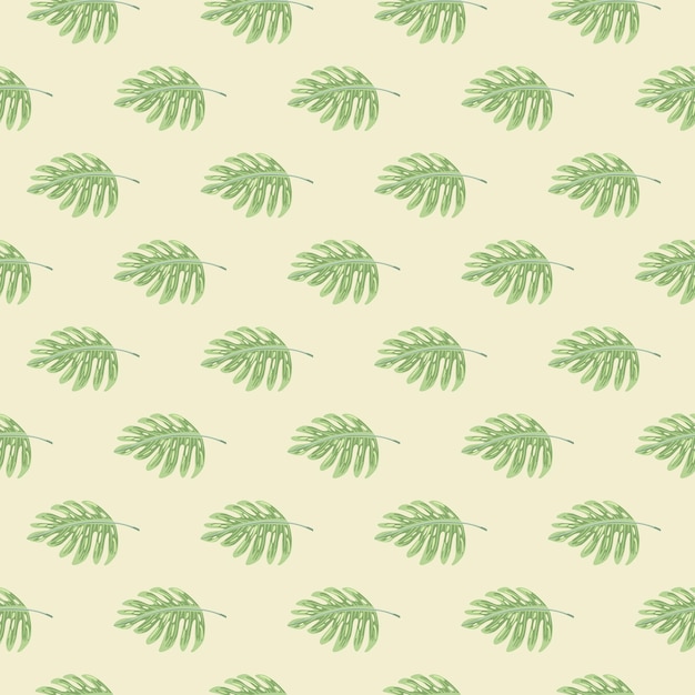 Abstract exotic plant seamless pattern Botanical leaf wallpaper Tropical pattern palm leaves floral background