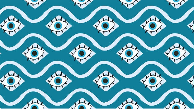 Abstract eye seamless pattern Seamless eye background pattern