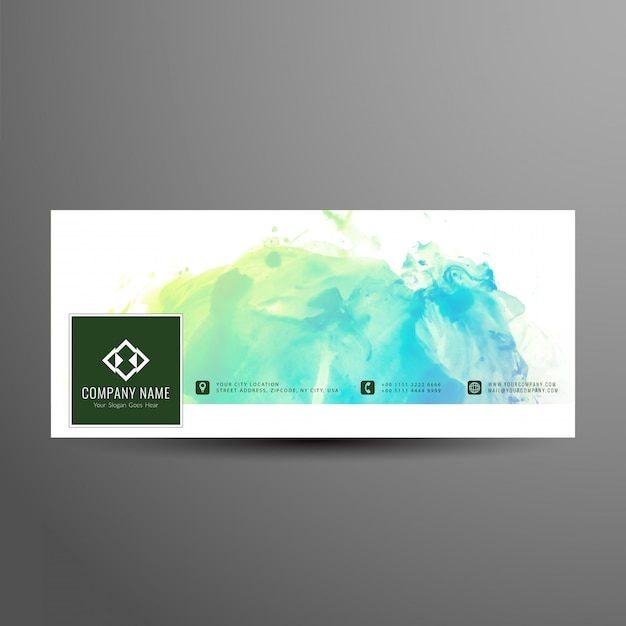 Abstract facebook timeline elegant banner template