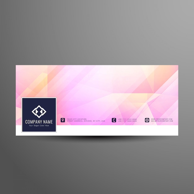 Abstract facebook timeline geometric banner template