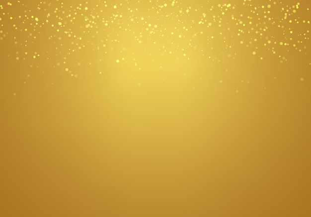 Abstract falling golden glitter gold gradient background