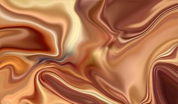 Abstract fantasy colorful smooth golden marble texture liquid background and glossy wave