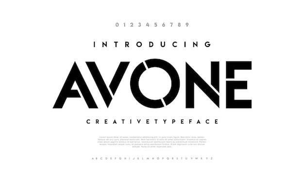 Abstract Fashion font alphabet Minimal modern urban fonts for logo brand etc Typography typeface