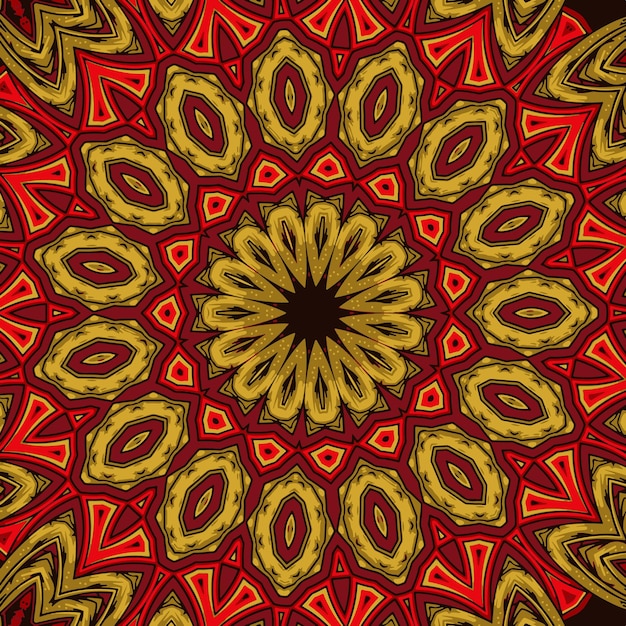 Abstract festive colorful mandala vector ethnic tribal pattern