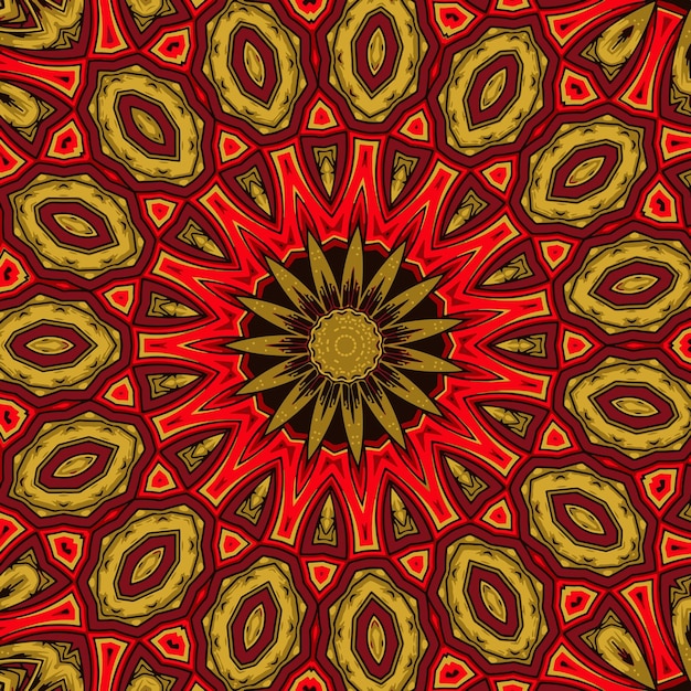 Abstract festive colorful mandala vector ethnic tribal pattern