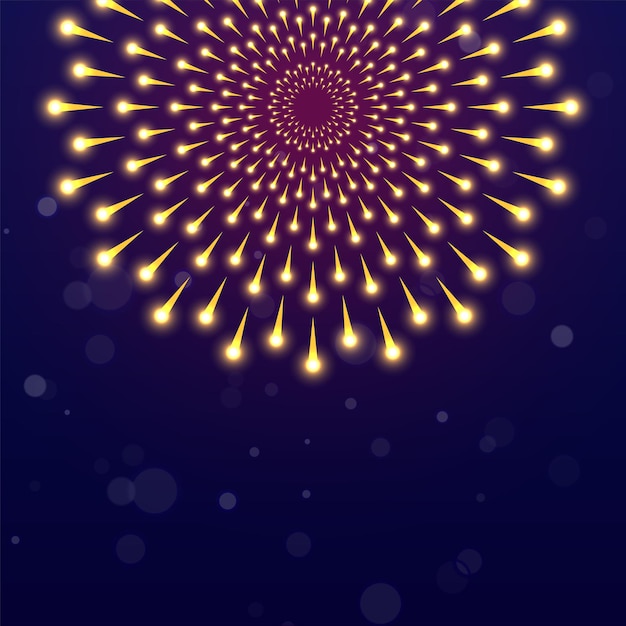 Abstract Fireworks Background For Celebration Concept