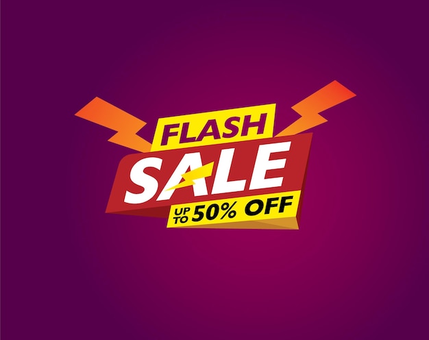 Abstract flash sale offer design