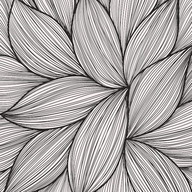 abstract floral lines pattern background