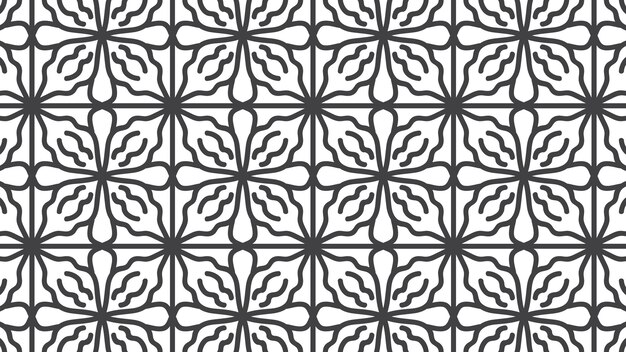 Abstract floral lines pattern