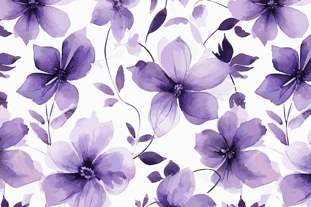 Abstract floral watercolor design