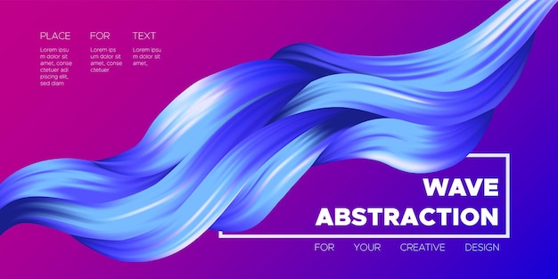 Abstract flow shapes vibrant gradient background