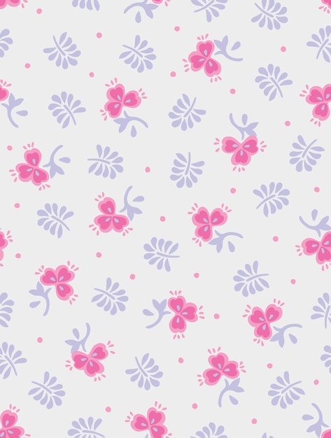 abstract flower fashion pattern print