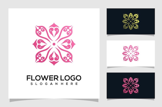 abstract flower logo illustration