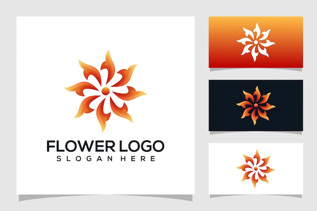 Abstract flower logo