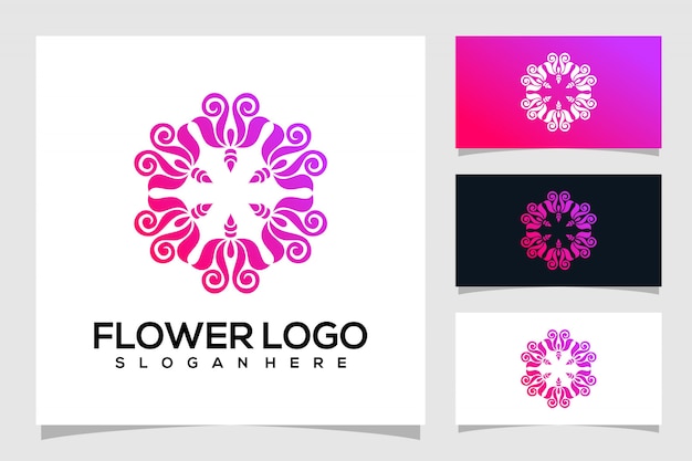 abstract flower logo