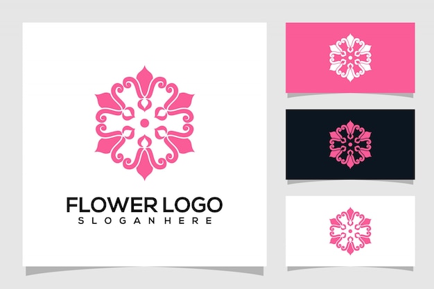 abstract flower logo