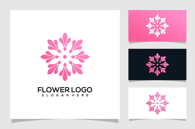 abstract flower logo