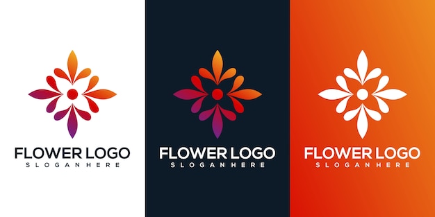 abstract flower logo 