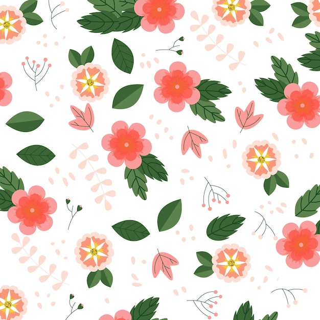 Abstract flower pattern background. Vector illustration. Abstract background.