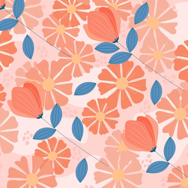 Abstract flower pattern background. Vector illustration. Abstract background.