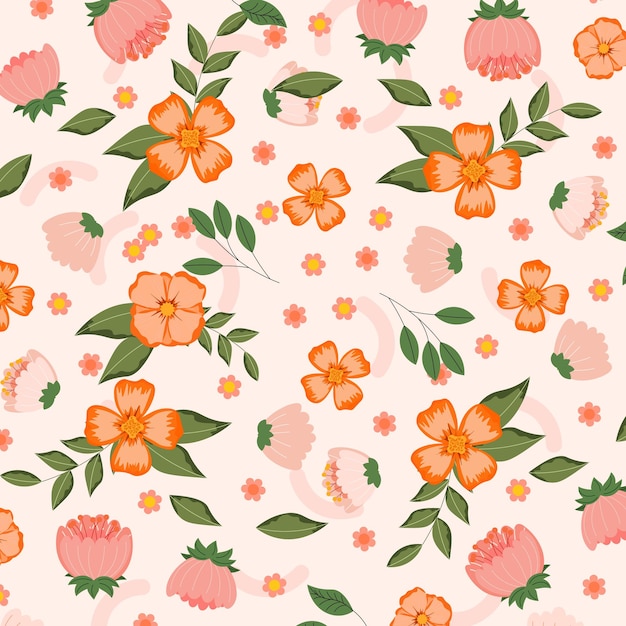 Abstract flower pattern background. Vector illustration. Abstract background.