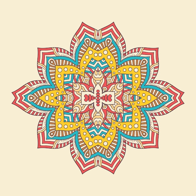 Abstract flower symbol vector