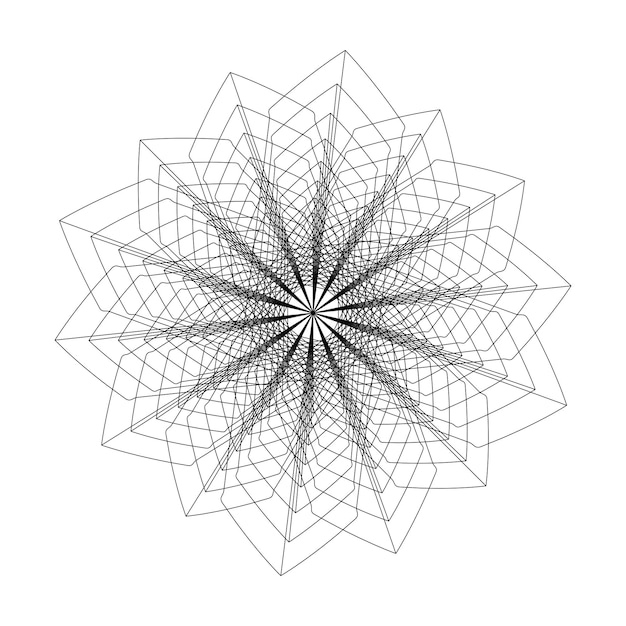 Vector abstract flower