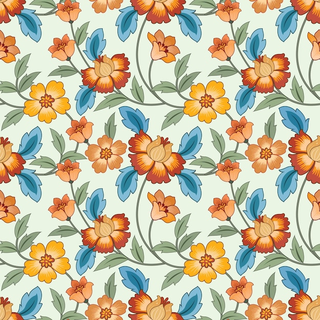 Abstract flowers design seamless pattern Can be used for fabric textile wallpapar