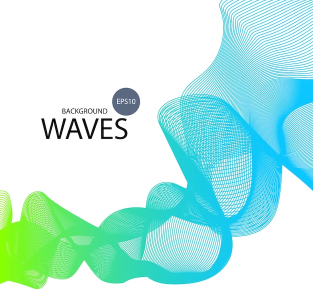 Vector abstract flowing lines background