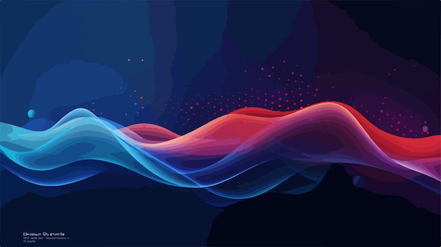 Vector abstract flowing wave vector background design